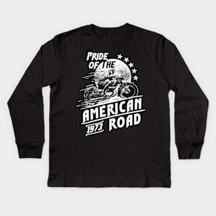 Pride of the amrican road Kids Long Sleeve T-Shirt